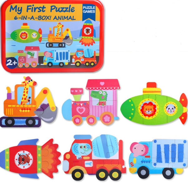 Children's wooden puzzle toys