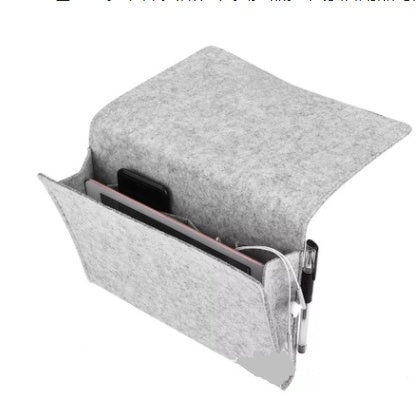 Bed Storage Bag with Pocket Felt Bedside Hanger Table Sofa Bedroom Mattress Bedside Anti-slip Organizer Holders