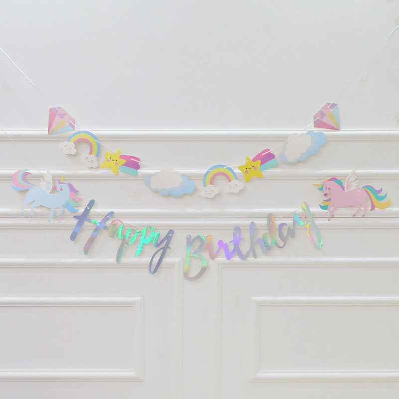 Cute Happy Birthday Children Decorative Background