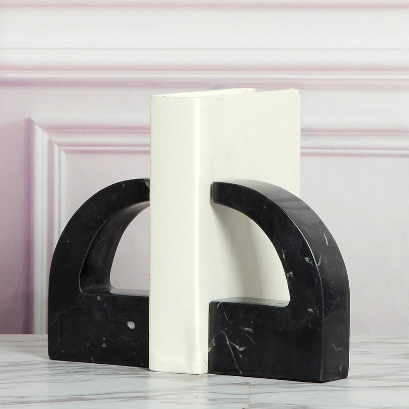 Modern Minimalist Marble Bookend Decoration