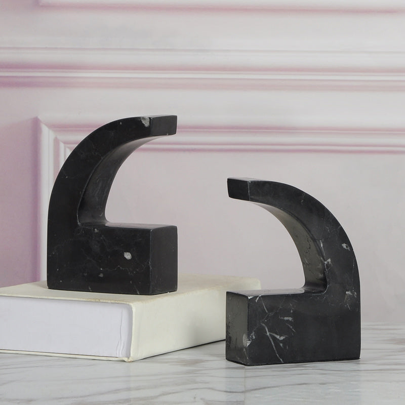 Modern Minimalist Marble Bookend Decoration