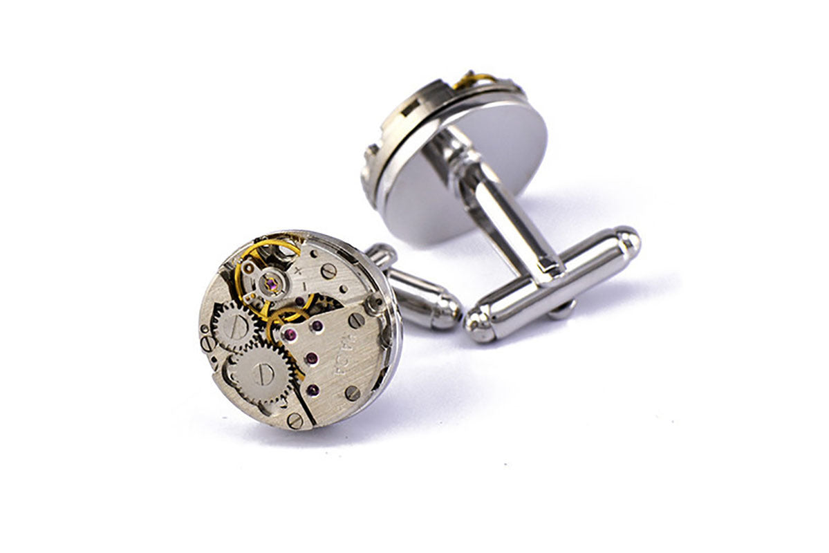 Mechanical Movement French Shirt Cufflinks