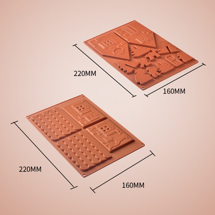 Christmas House Chocolate Silicone Mould