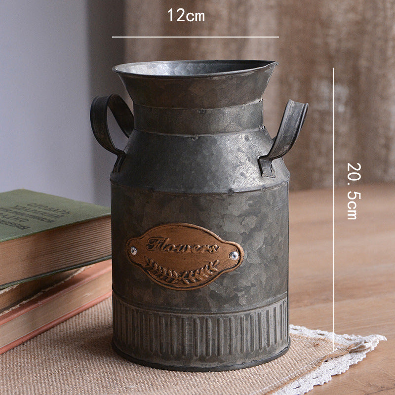 Creative Fashion Retro Iron Dried Flower Pot