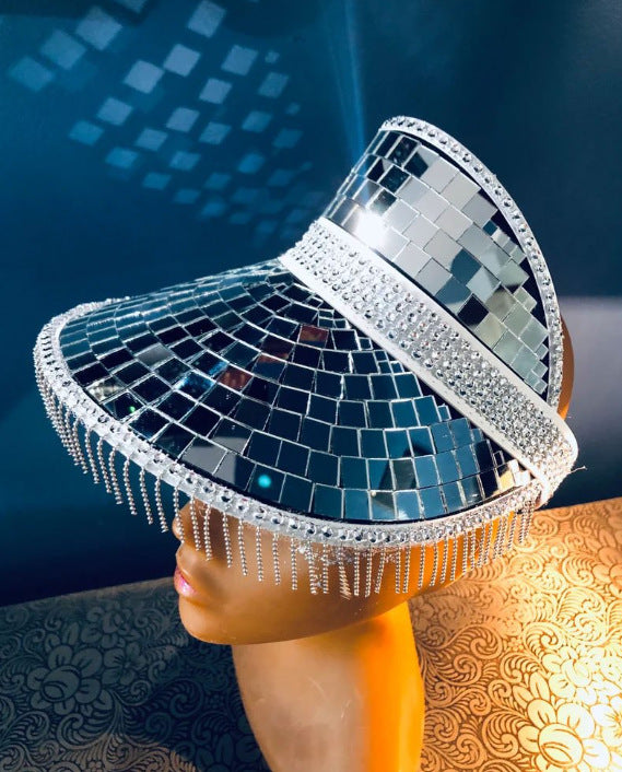 Disco Sunhat Disco Ball Festival Visor Decoration