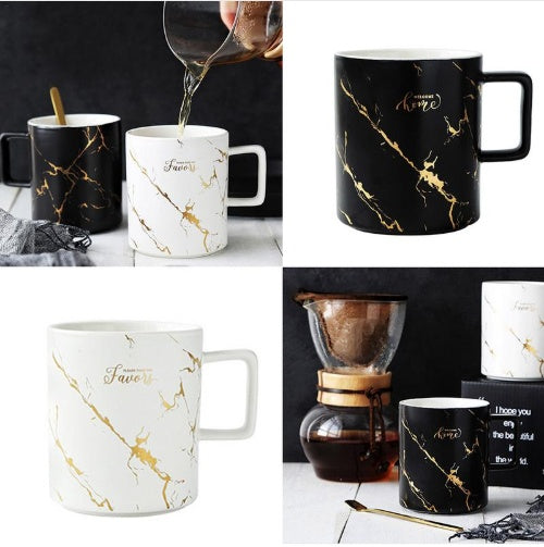 Marble Mug Nordic Style Marble Mug Cup Milk Coffee Water Drinking Cup Container Supplies