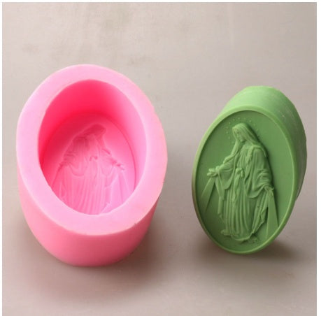 Virgin Mary Handmade Soap diy Soap Base Soap Oil Cold Soap Artwork Soap Model Silicone Mould