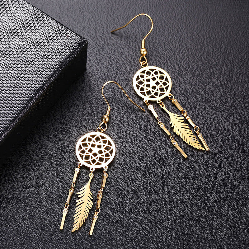 Dream Catcher Earrings Tassel Earrings