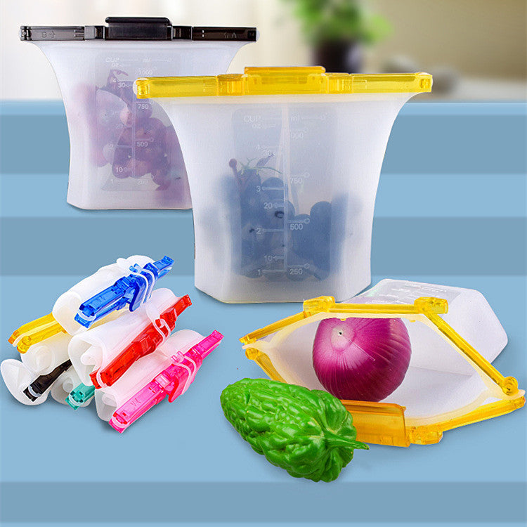 Kitchen Refrigerator Silicone Food Storage Bag