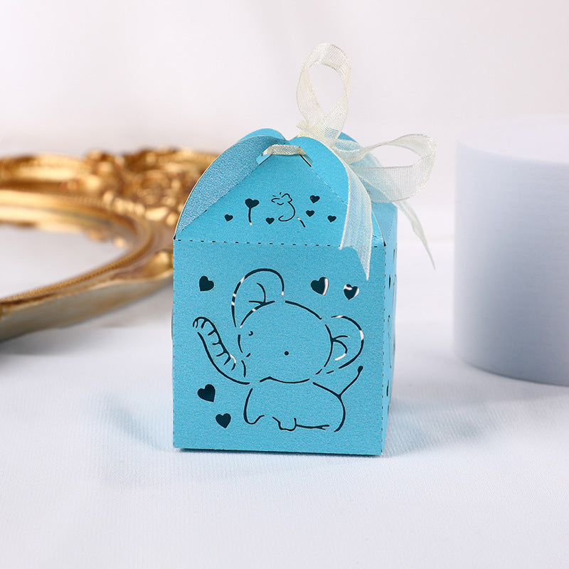 European Creative Xi Candy Box New Hollow Candy Box Small Elephant Laser Candy Box