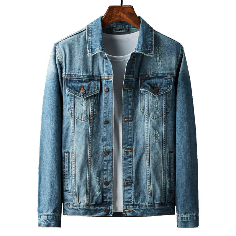 Plus Size Denim Coat Men's Denim Clothes Jacket