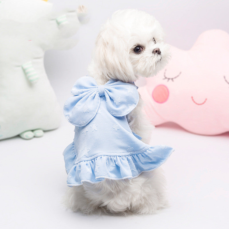 Small dog sweet suspender skirt