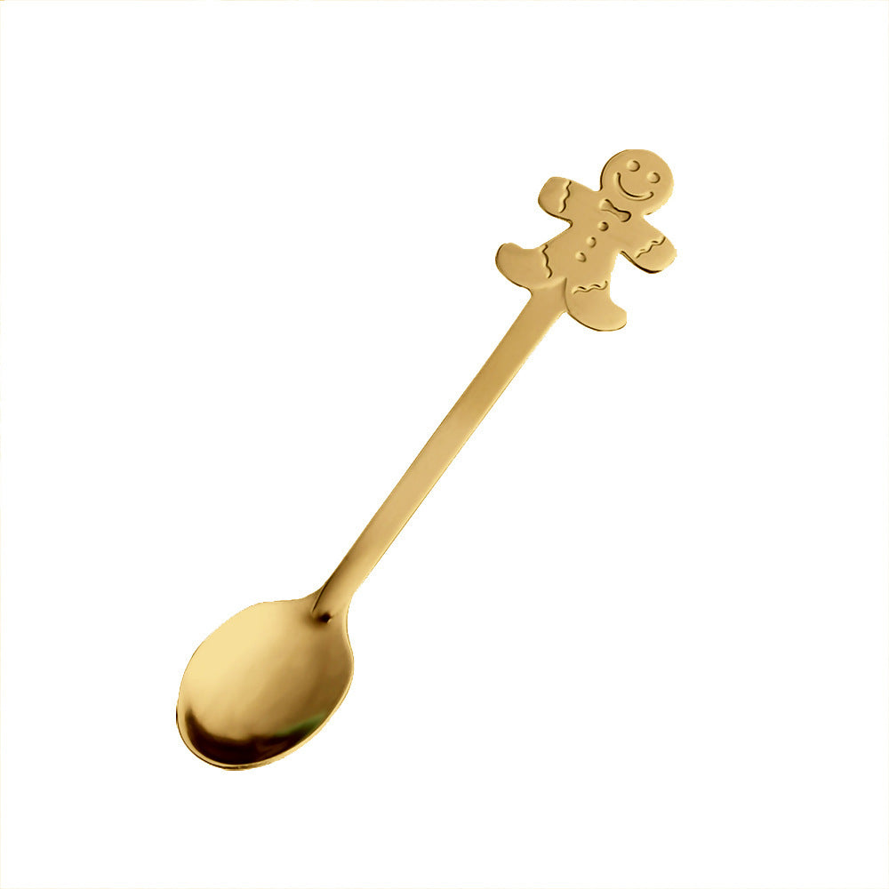 Christmas Stainless Steel Creative Coffee Spoon