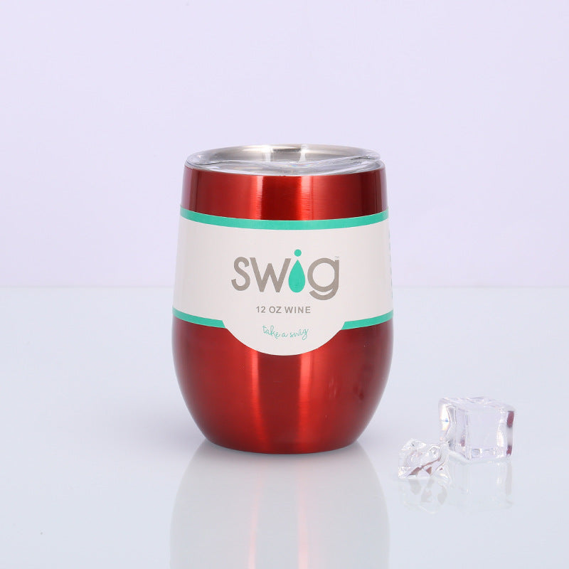 Swig Eggshell Cup 12oz Stainless Steel Wine Mug