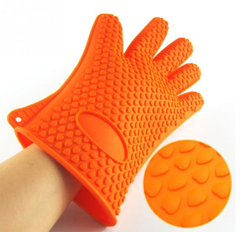 Non-slip silicone gloves microwave oven gloves tools microwave oven insulation gloves