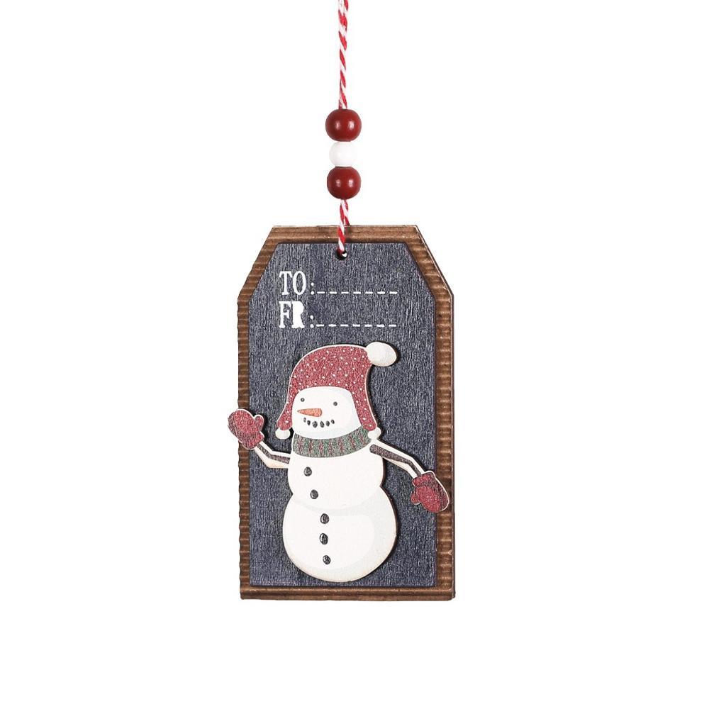 Christmas wooden pendant