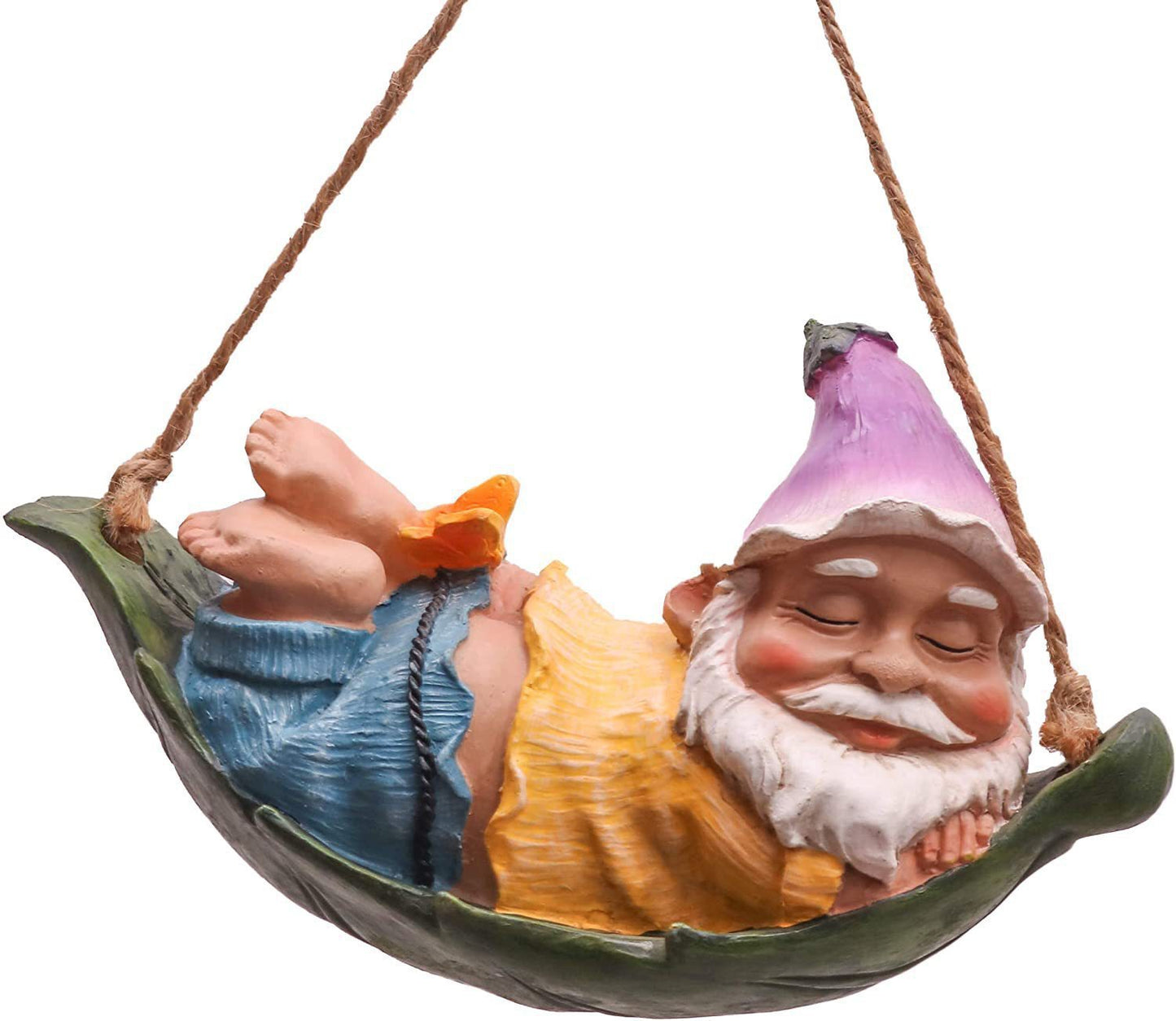 Cross-border Resin Pendants White Beard Old Farmer Leg Dwarf Gardening In Stock And Ready To Ship