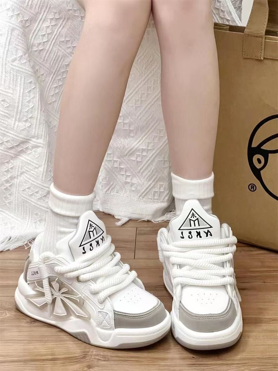 Niche Bread Korean Style Thick Bottom Heightened Daddy Shoes