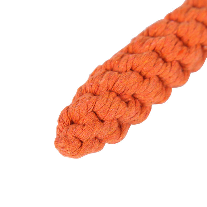 Pet carrot cotton rope modeling toy