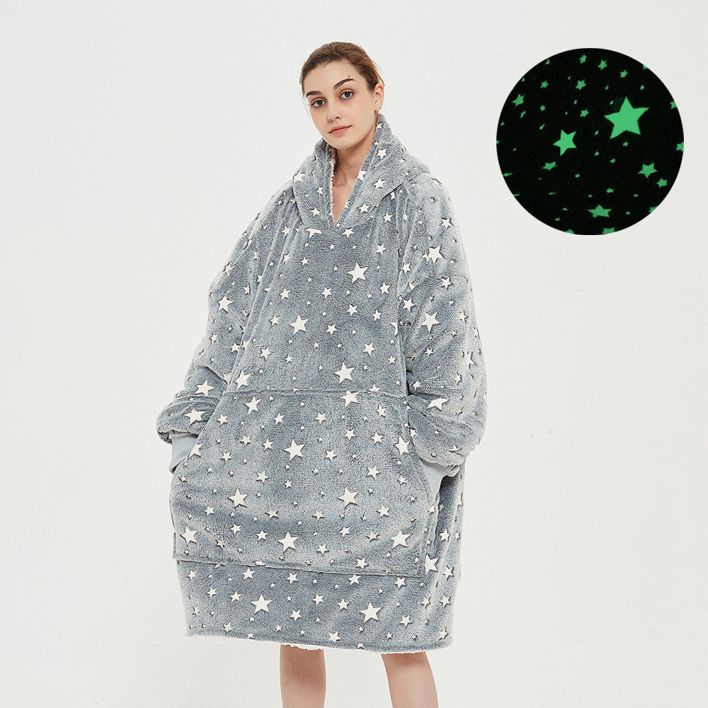 TV blanket outdoor cold and warm night gown