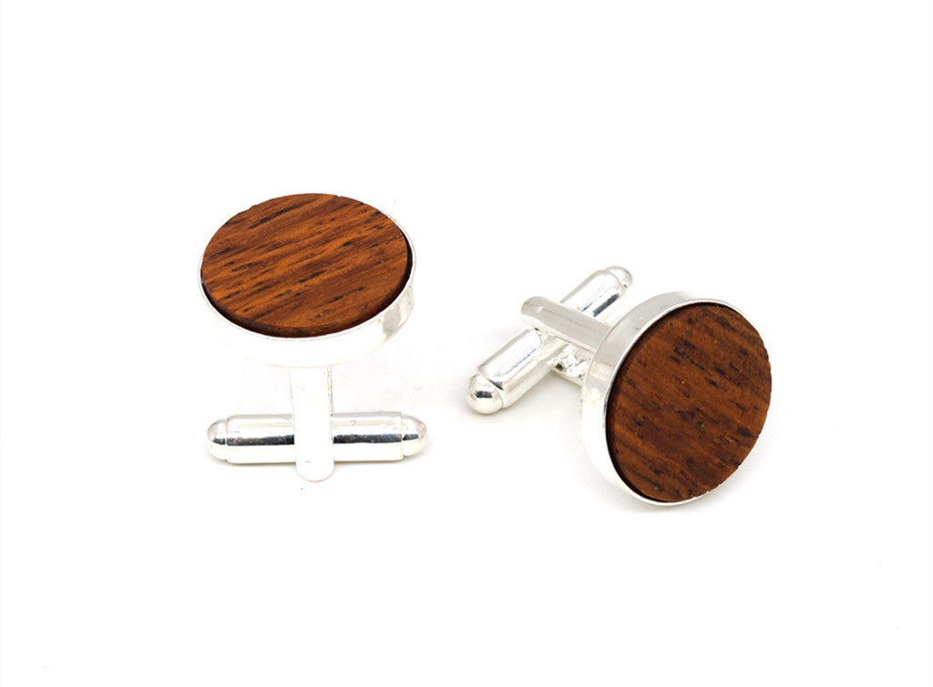 Wooden shirt cufflinks