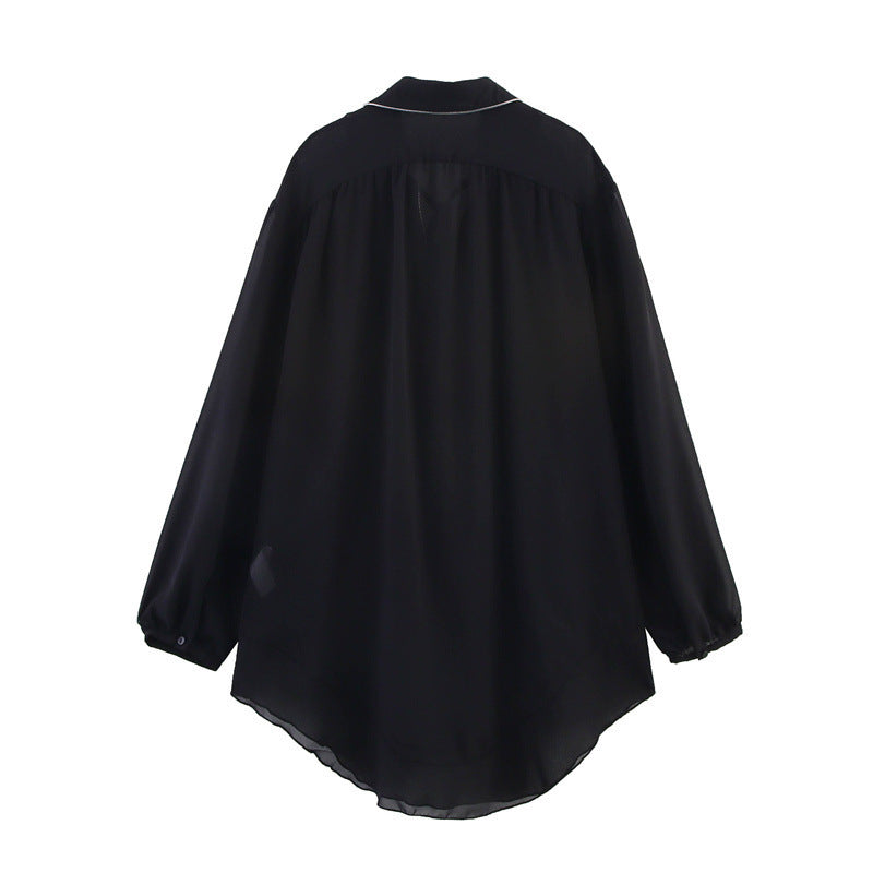 European And American Style Design Long Shirt