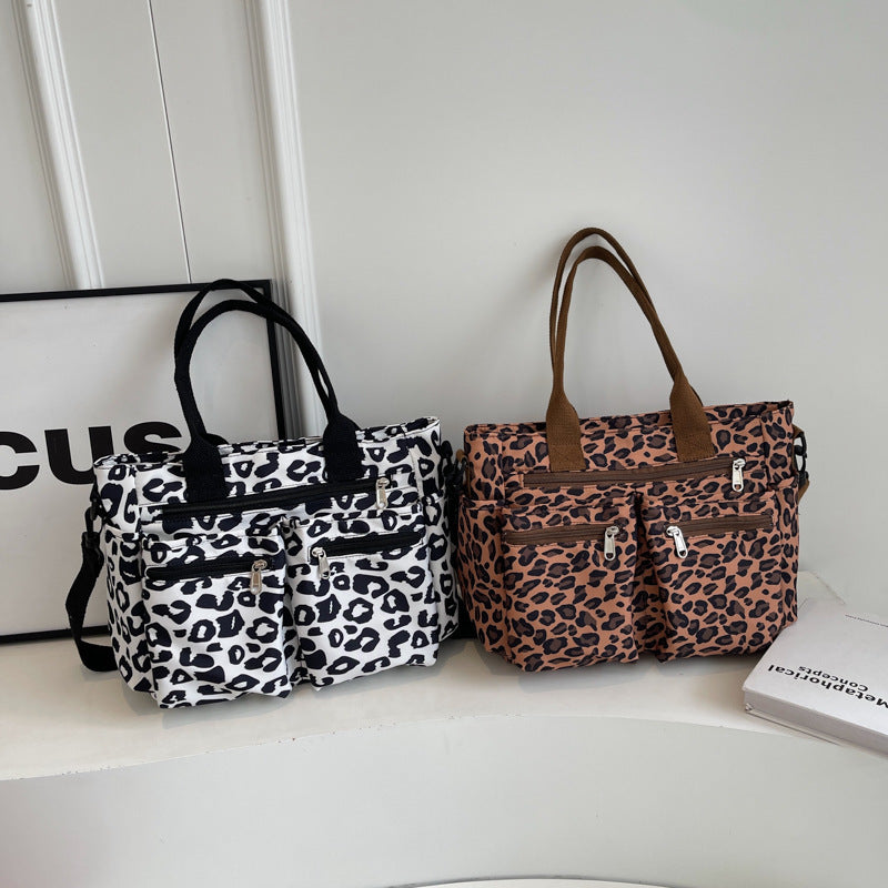 Large Capacity Leopard Print All-match Shoulder Messenger Bag