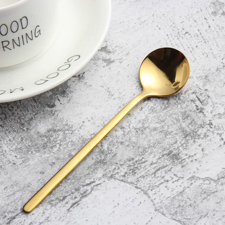 Stainless steel round head spoon