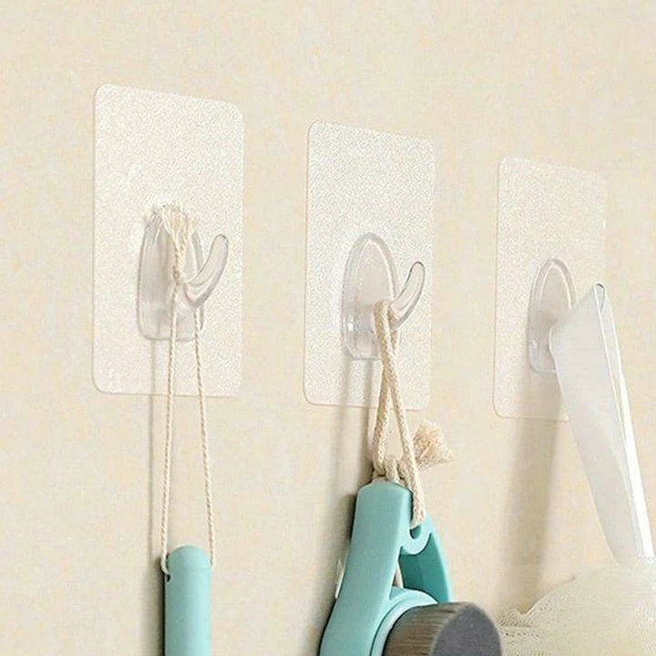 Transparent plastic hook