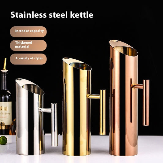 Simple Solid Color Stainless Steel Fruit Pot