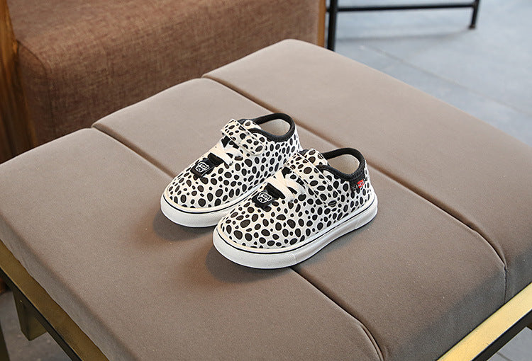 Leopard print children's sneakers