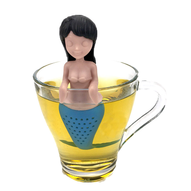 Mermaid silicone tea maker