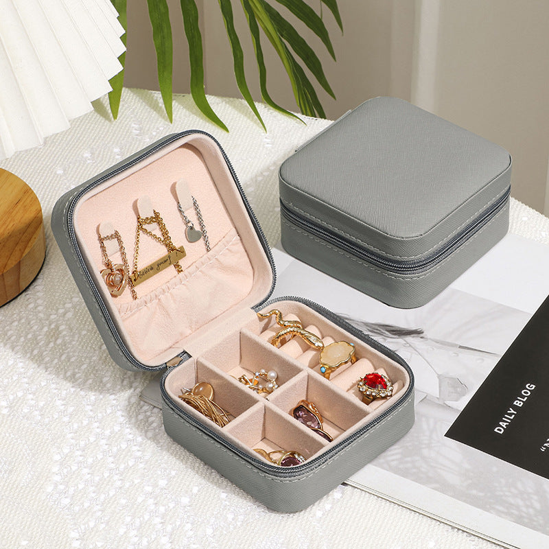 Korean Small Portable Jewelry Storage Box