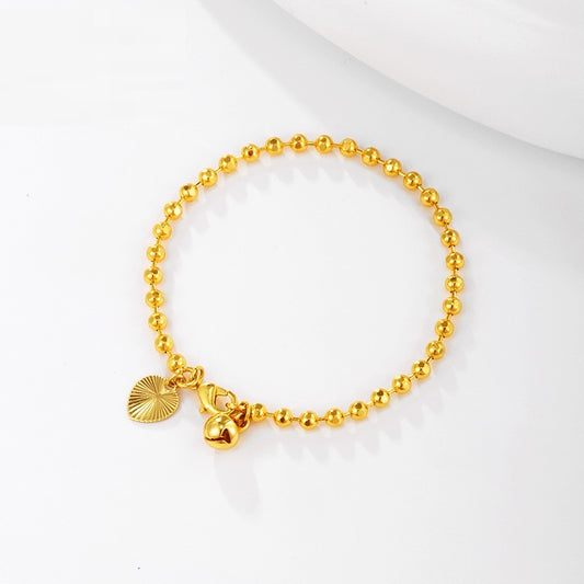 Gold Plated Ball Bracelet Ornament European And American Simple