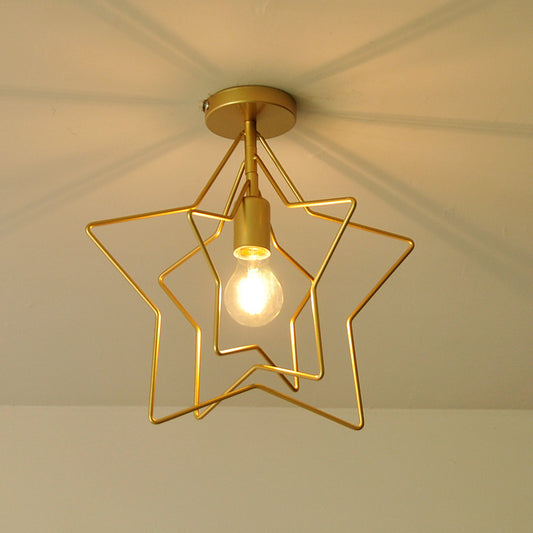 Ceiling Lamp Creative Five-pointed Star