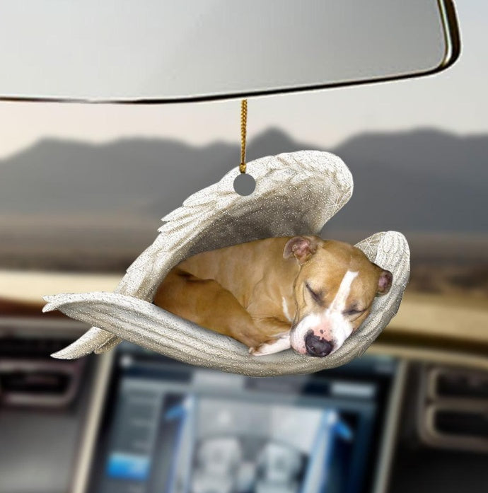 Car Pendant Sleeping Dog Angel Home Decor Acrylic Showcase Hanging Ornaments For Doors