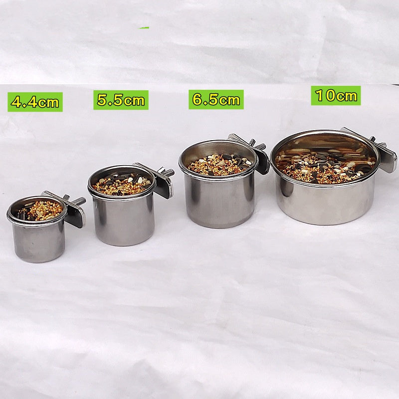 Stainless Steel Food Bowl Anti-bite Trough Water Basin