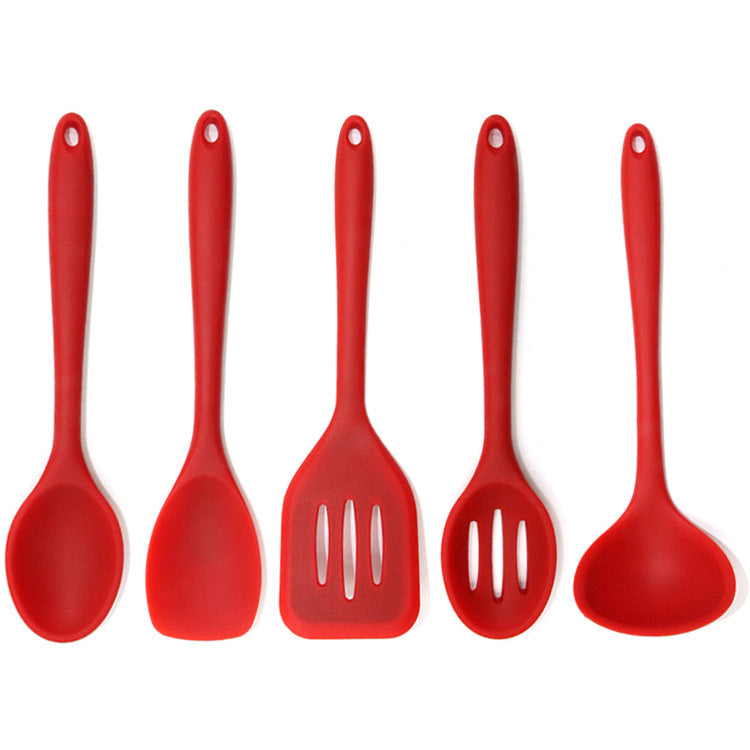 Color Box 5 Home Cooking Spatula Silicone Kitchenware Set 5 Piece Kitchen Tools