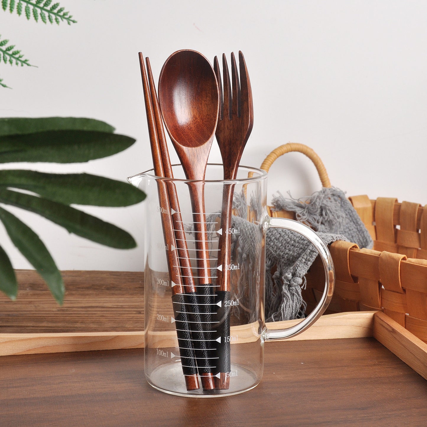 Creative Color Wooden Spoon Set Of Korean Wooden Tableware