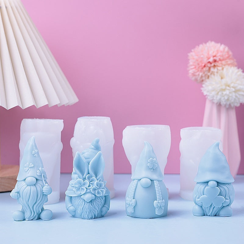 DIY Plaster Easter  Candle Silicone Mold