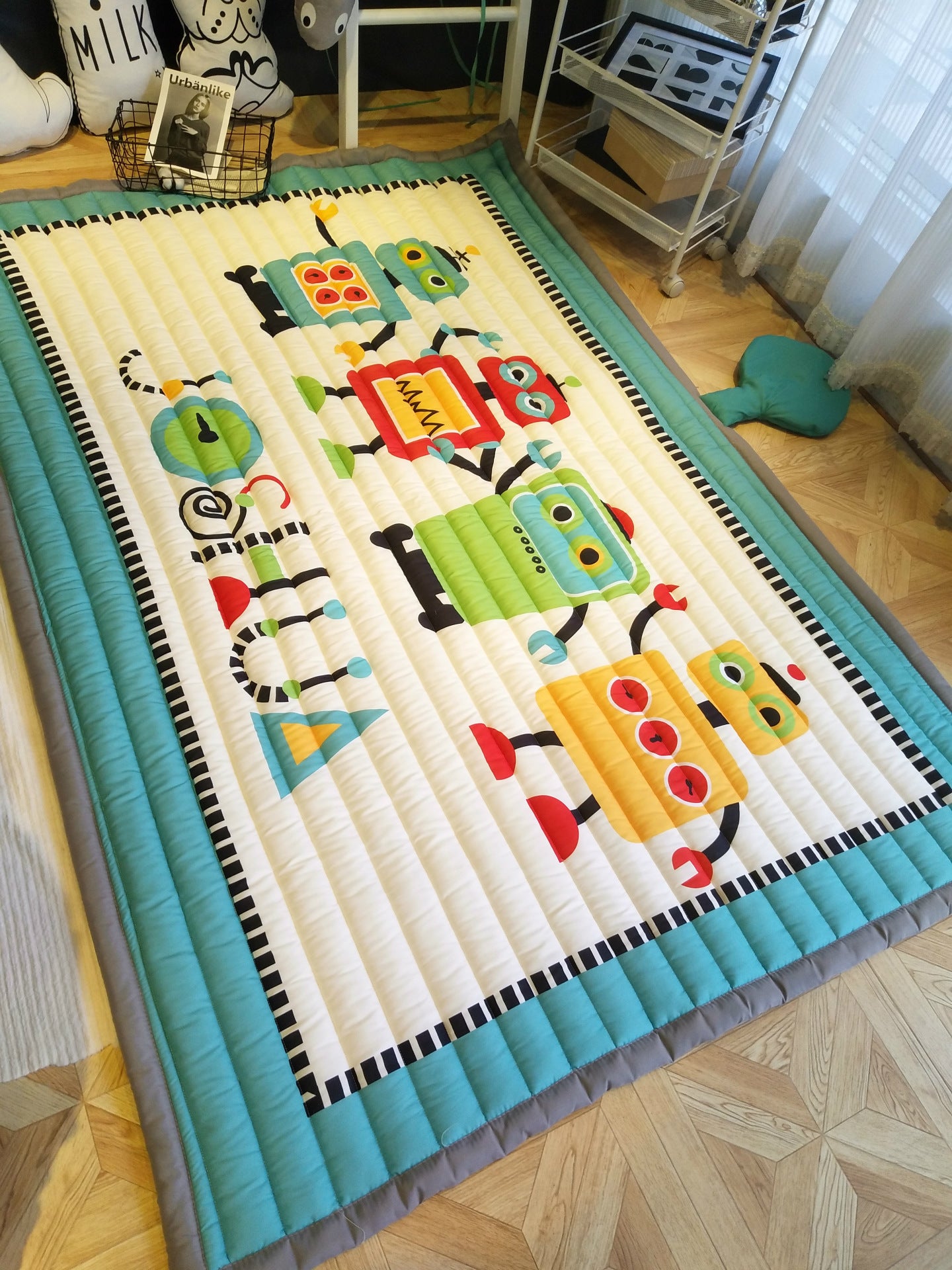 Cartoon Thickened Children's Folding Baby Living Room Carpet Outdoor Climbing Mat