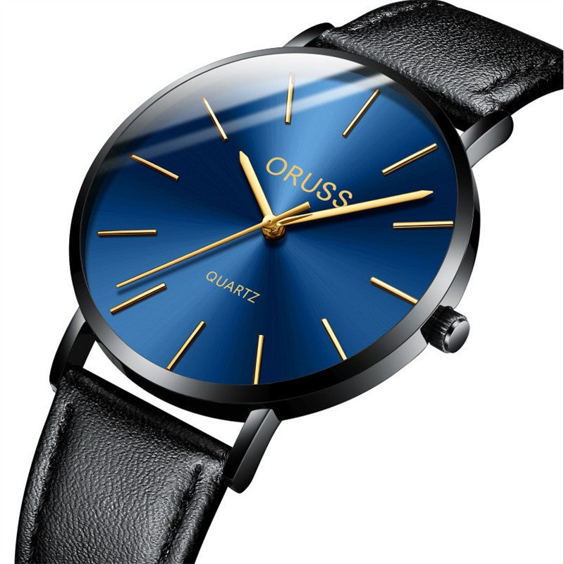 Men's Light Luxury Ultra-thin Belt Watch