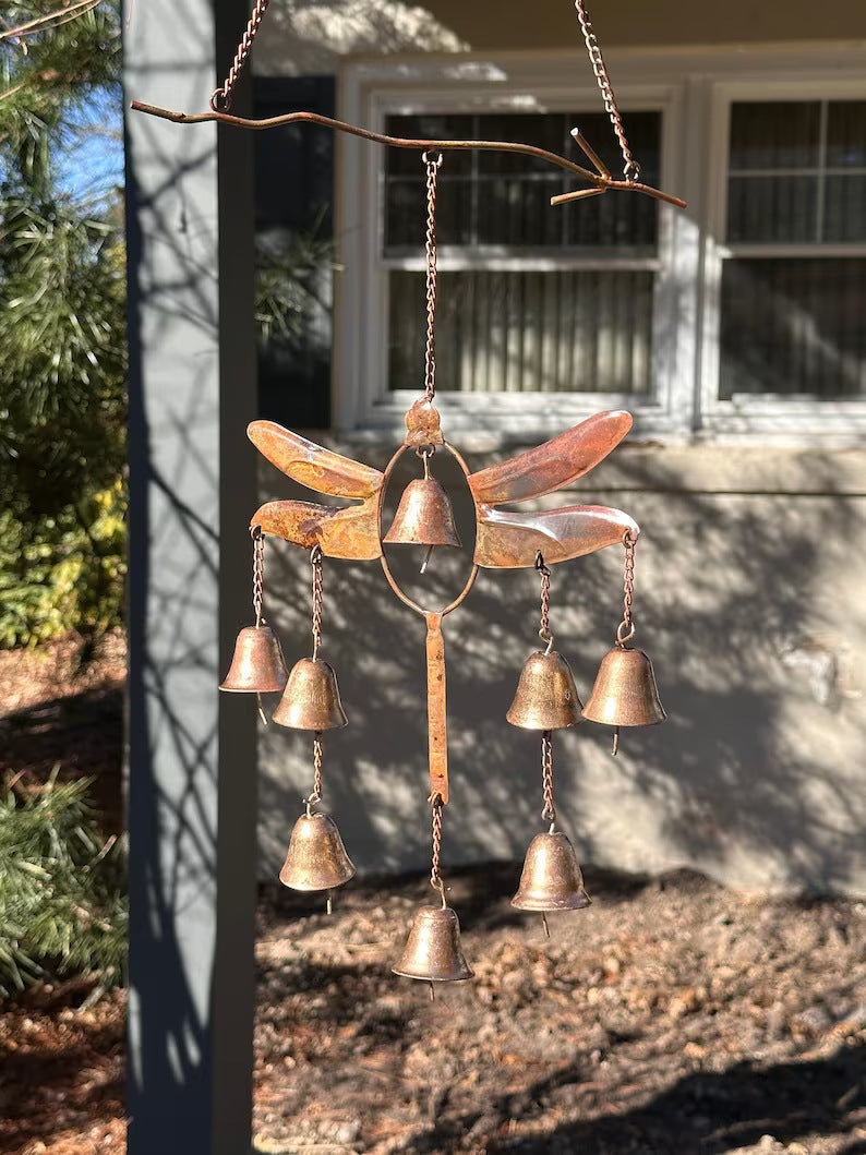 Gardening Decorations Dragonfly Wind Chimes