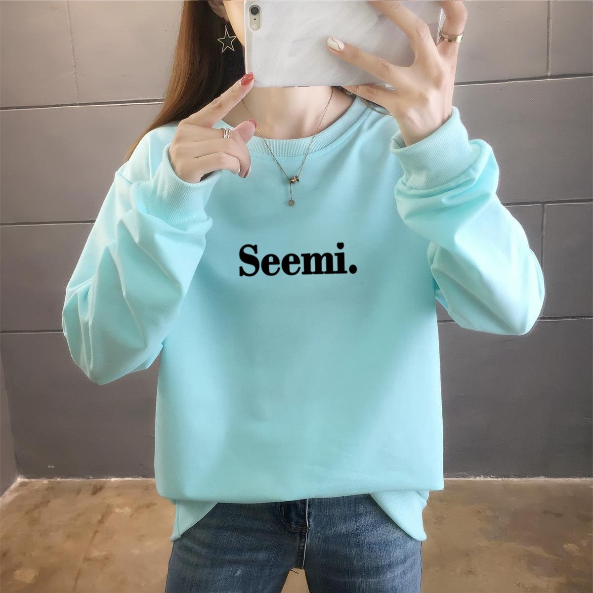 Thin Sweater Women's Round Neck Letter Jacket Plus Size Women's Clothing