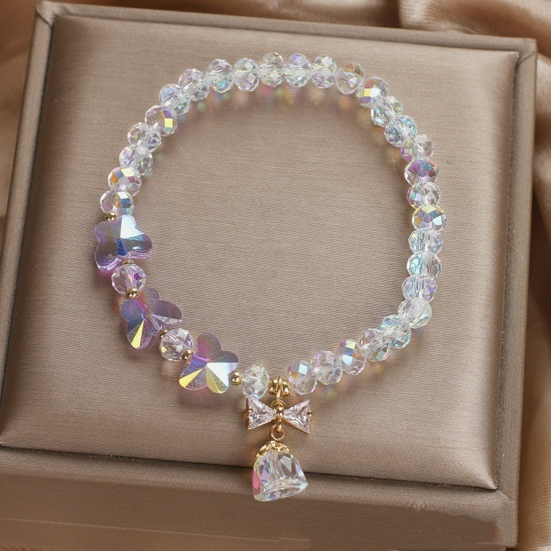 Colorful Crystal Bracelet Simple Mori Style Elegant