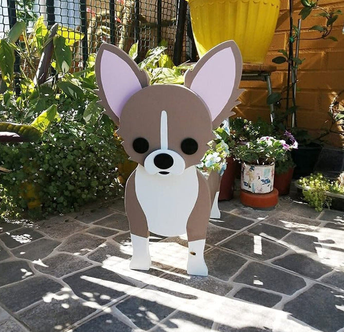 Flower Pot Pet Dog Potted Garden Decoration