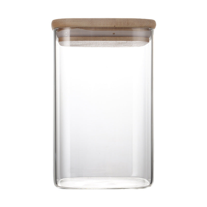 High Borosilicate Glass Tea Cans, Sealed Storage Cans, Transparent Tea Cans, Whole Grains, Candy Cans