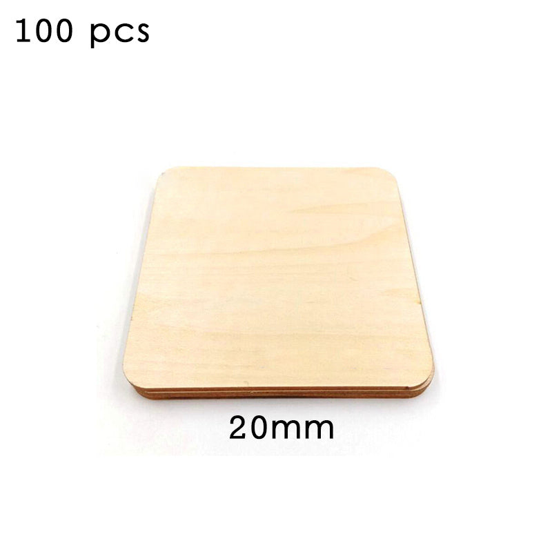 Log rounded square wood chip sandwich special-shaped wood chip