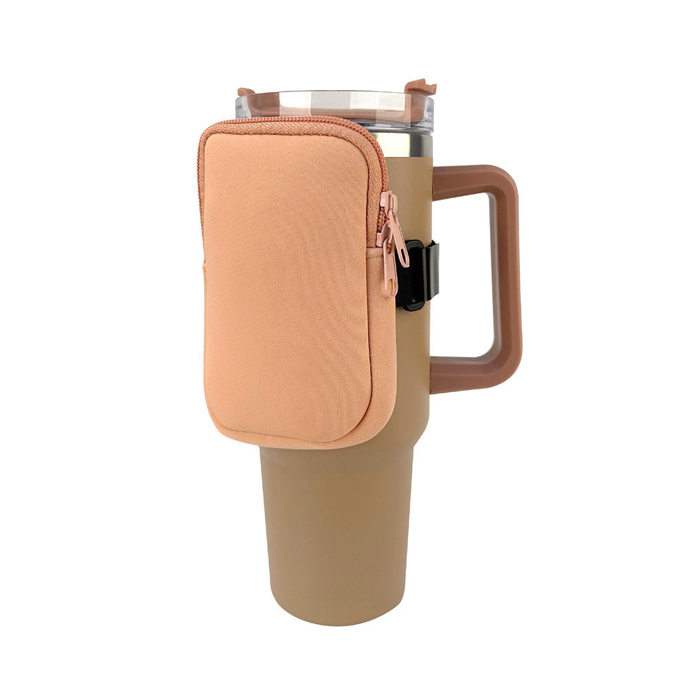 New Neoprene Cup Body Bag 40oz Water Cup Out Portable Small Bag Cow Multi-functional Key And COIN Case