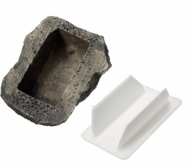 Simulation stone storage box money box resin stone shape hidden safe key